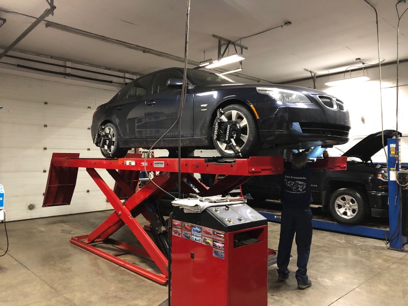 auto repair near liverpool ny image of a Wheel Alignment Service car project from first automotive